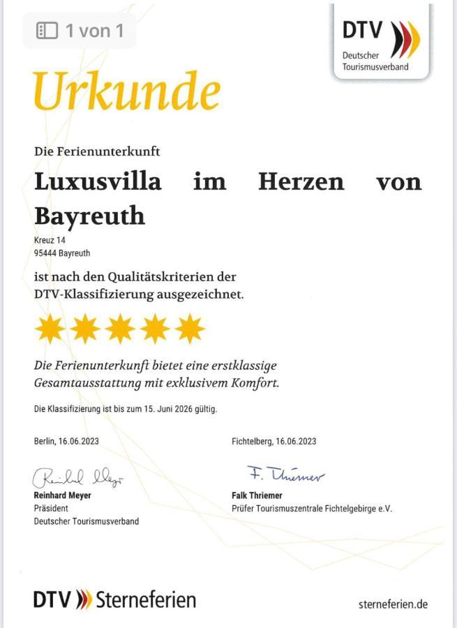Villa Johner Bayreuth Exterior foto